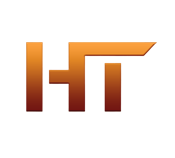 Logo van High Tint bestaand uit twee letters, H en T met een oranje gradient erover heen